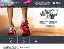 Tablet Screenshot of marathon-poitiers-futuroscope.com